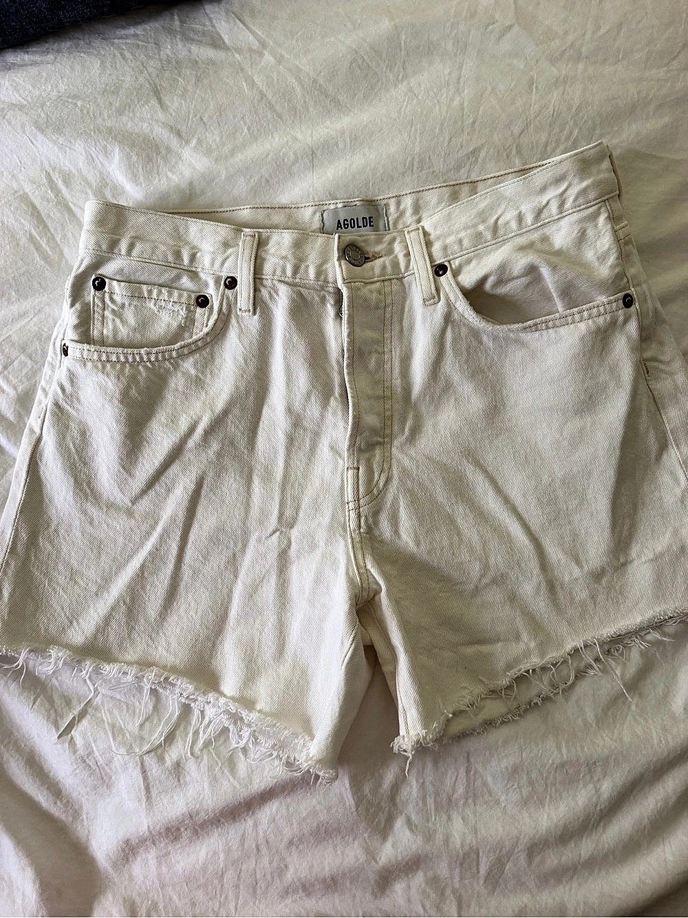 AGOLDE Women's Parker Long in White